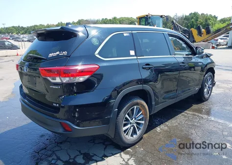 2019 Toyota Highlander Hybrid Xle из США, поврежденный, VIN 5TDJGRFH7KS069480